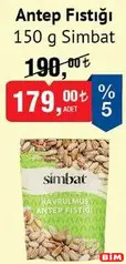 SİMBAT ANTEP FISTIĞI 150 G fiyat ve kampanya bilgisi